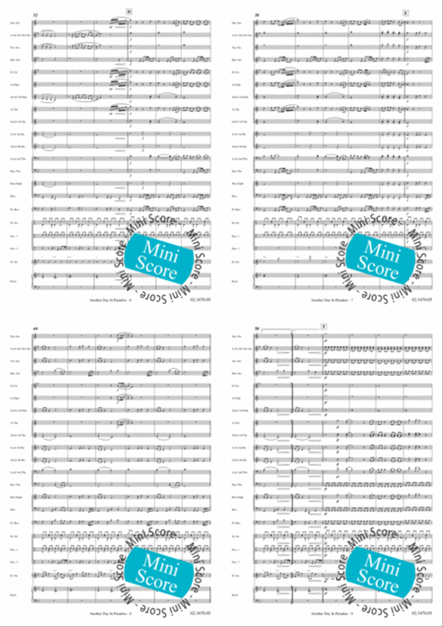 Another Day in Paradise Another Day in Paradise Fanfare Band scores gallery preview page 4