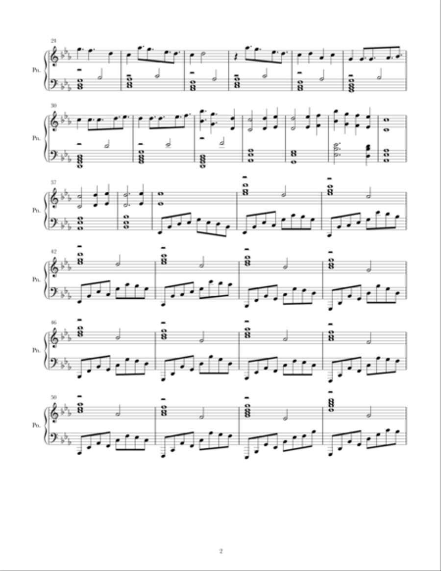 Driving Til' Dawn Piano Solo scores gallery preview page 2