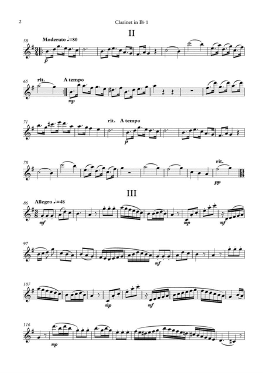 Sonatina 36-2 Woodwind Quartet scores gallery preview page 2