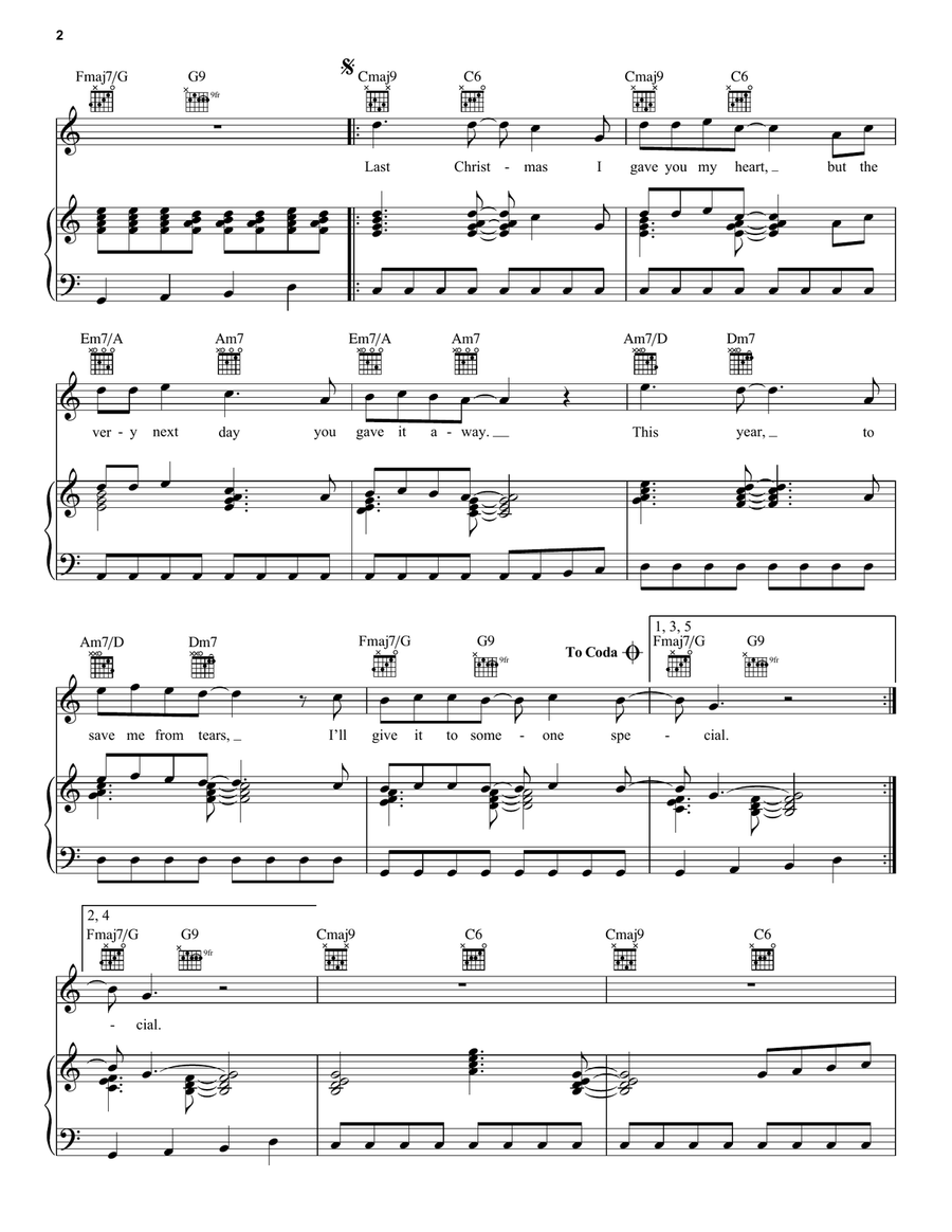 Last Christmas Guitar scores gallery preview page 2