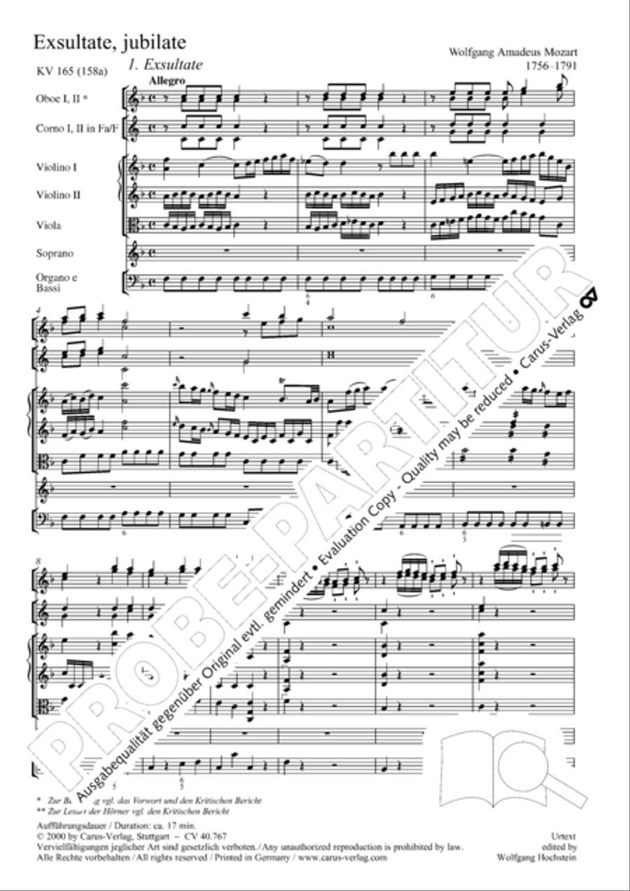 Exsultate, jubilate Exsultate, jubilate Bassoon scores gallery preview page 10