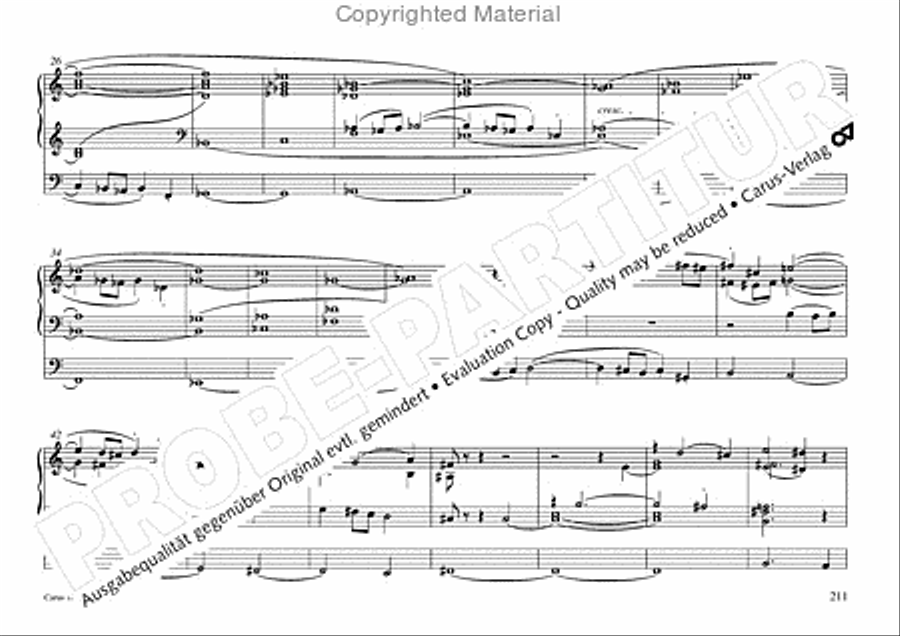Freiburger Orgelbuch: Stammteil Organ Solo scores gallery preview page 212