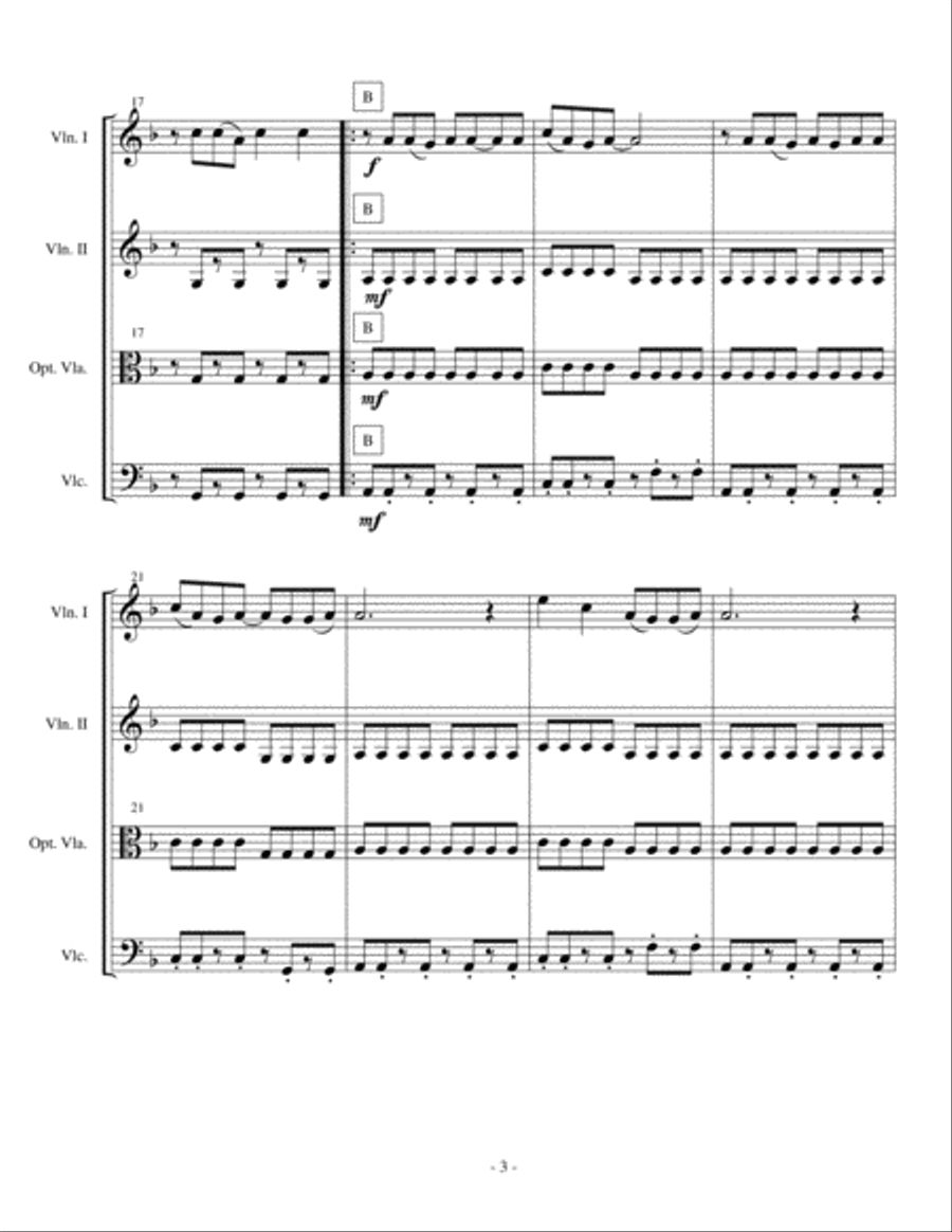 Bad Romance Bad Romance String Trio scores gallery preview page 3