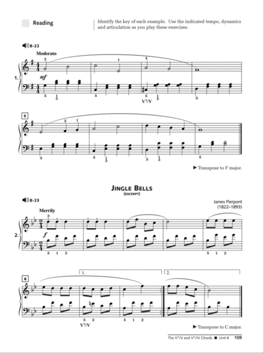 Alfred's Group Piano for Adults Student Book, Book 2 Piano Method scores gallery preview page 20