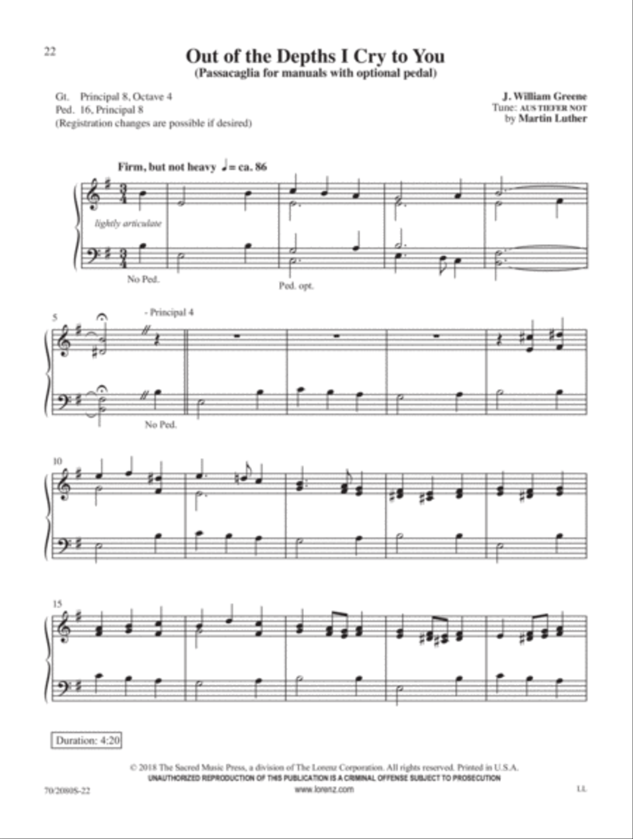 Simply Lent Organ Solo scores gallery preview page 8