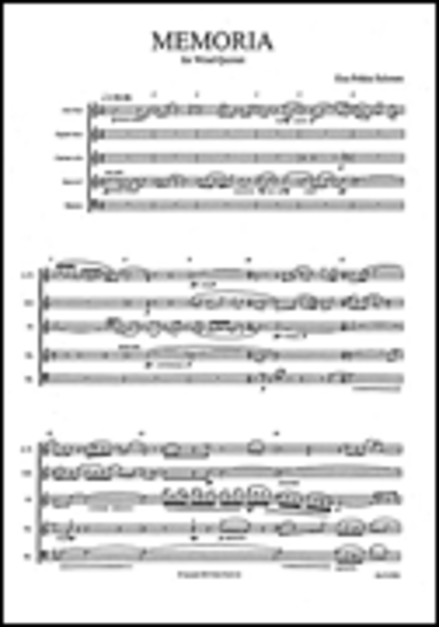 Memoria Woodwind Quintet scores gallery preview page 1