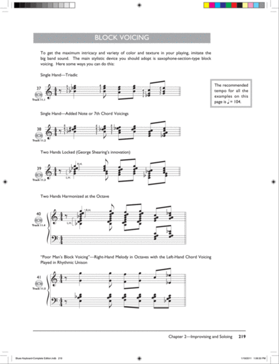 Complete Blues Keyboard Method Complete Edition Piano Method scores gallery preview page 14