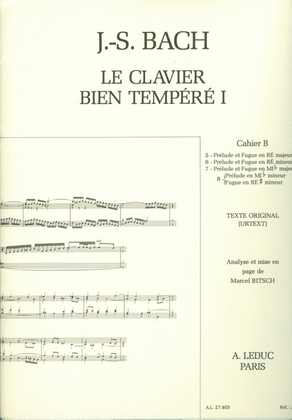 Book cover for Le Clavier Bien Tempere Vol.1b (piano Solo)