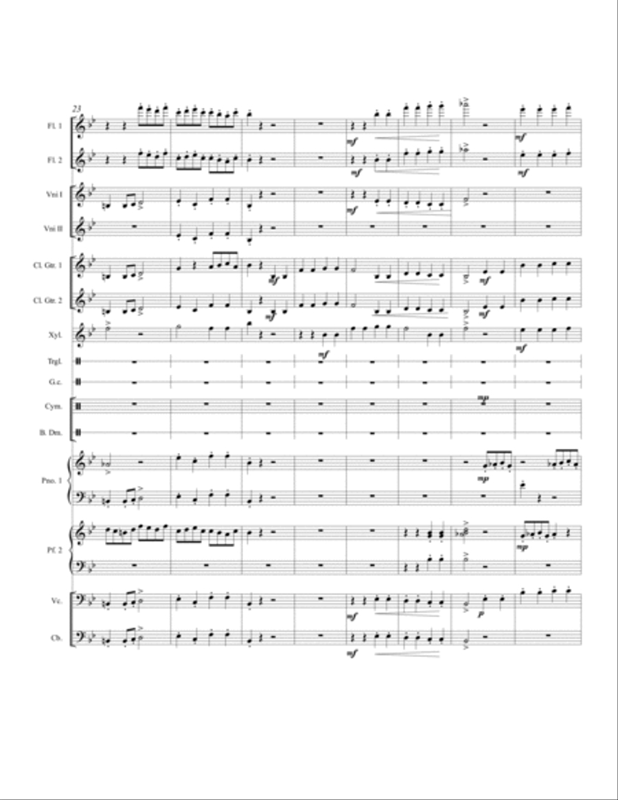 Fossils Flute scores gallery preview page 4