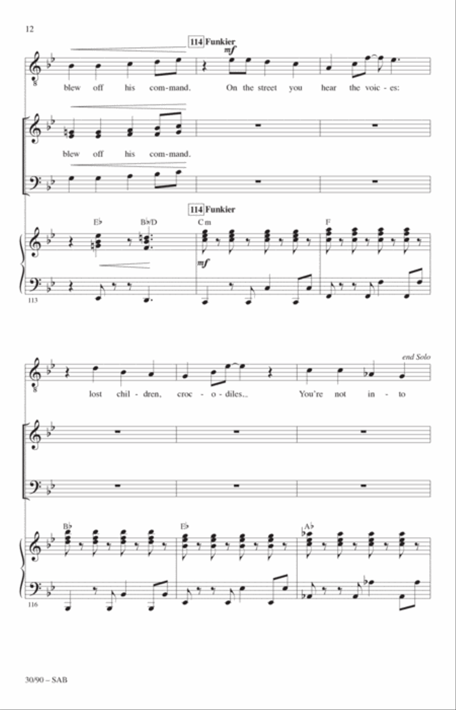 30/90 (from tick, tick... BOOM!) (arr. Roger Emerson) 3-Part scores gallery preview page 11