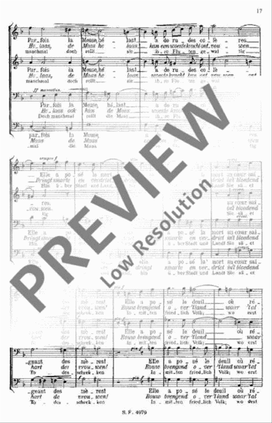 La Meuse La Meuse Men's Choir scores gallery preview page 18