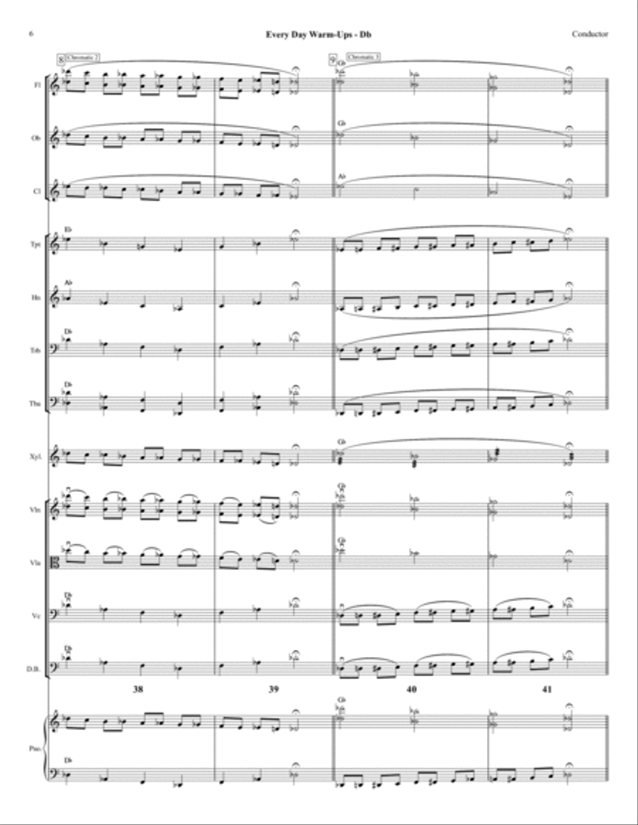 Db - Every Day Warm-Ups for Full Orchestra Concert Band scores gallery preview page 6