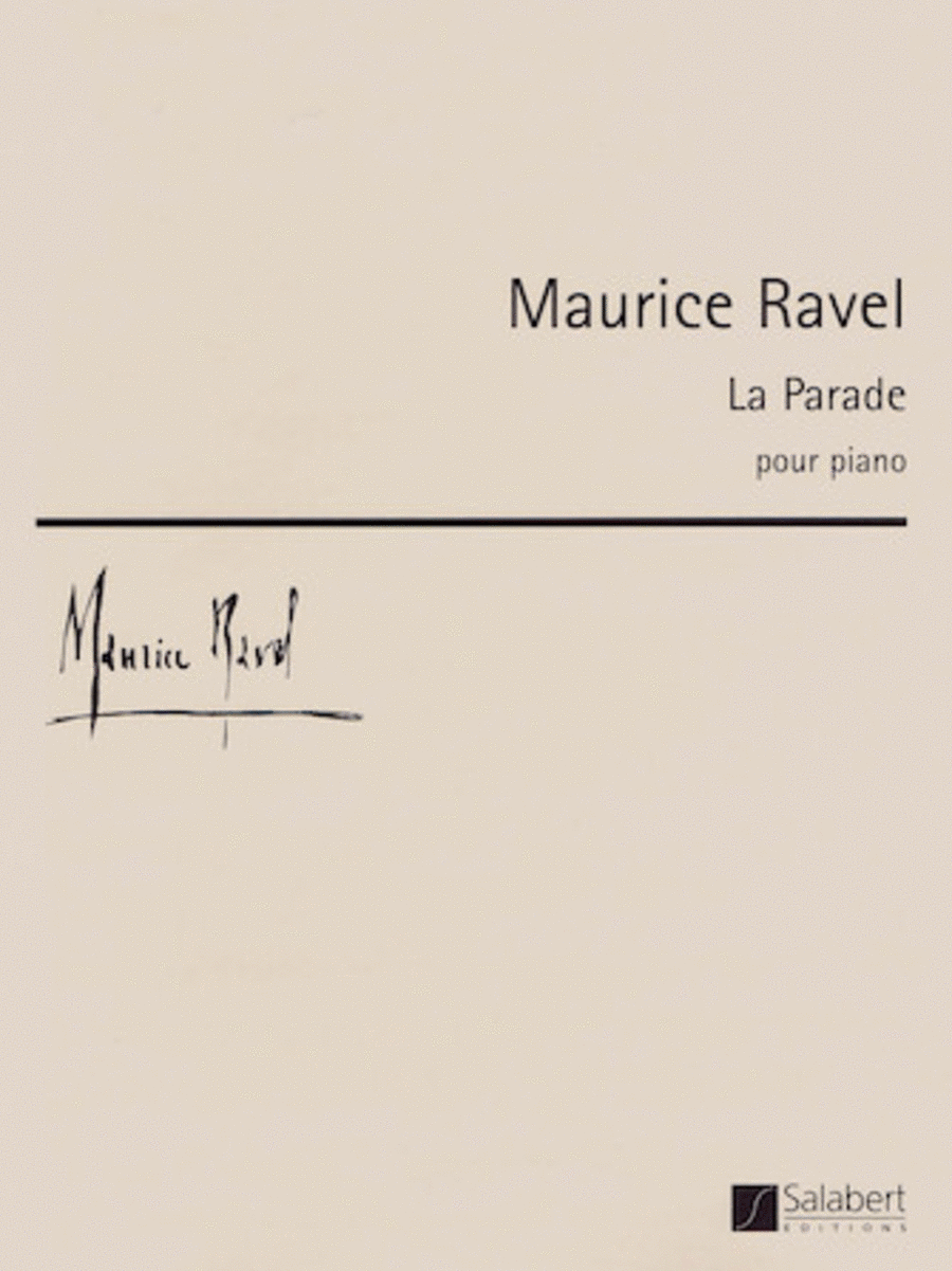 Maurice Ravel – La Parade Piano Solo scores gallery preview page 1