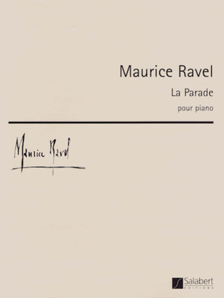 Book cover for Maurice Ravel - La Parade