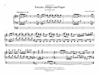 Book cover for Toccata, Adagio and Fugue (Downloadable)