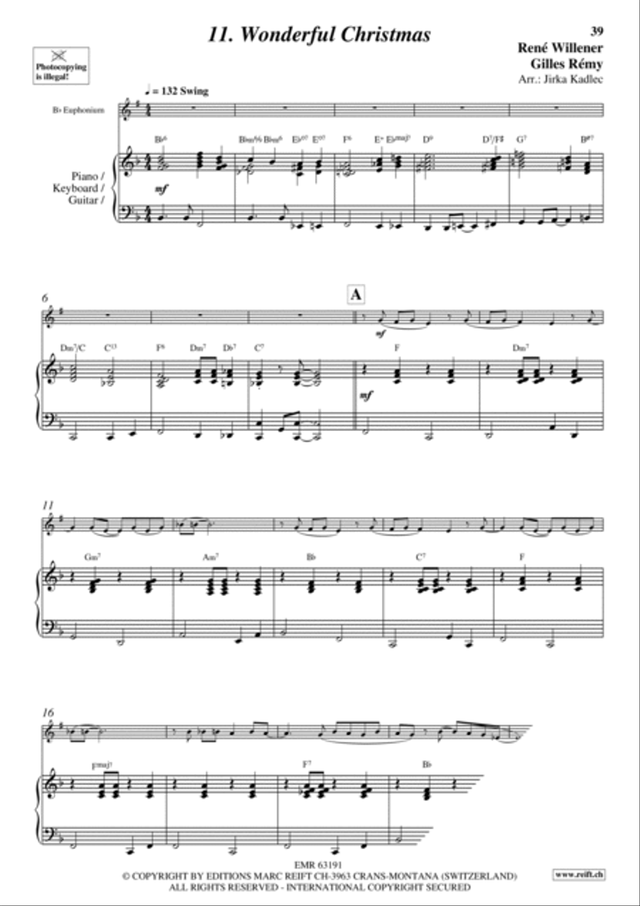 12 Christmas Highlights 12 Christmas Highlights Euphonium scores gallery preview page 14