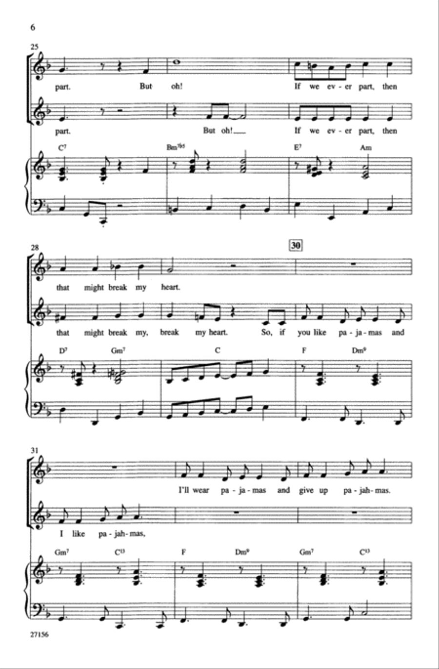 Let's Call the Whole Thing Off Choir scores gallery preview page 4
