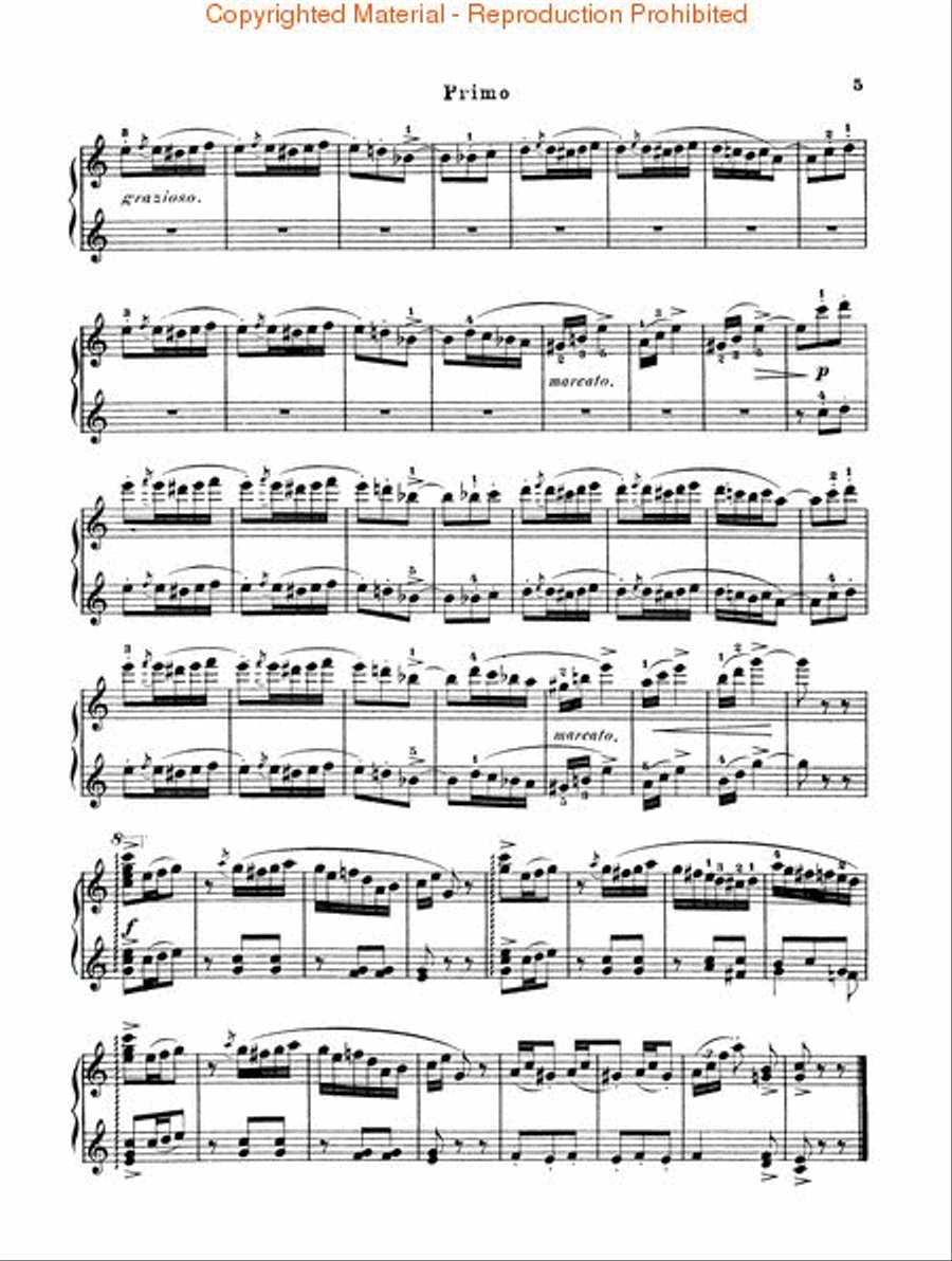 5 Spanish Dances, Op. 12 Piano Duet scores gallery preview page 3