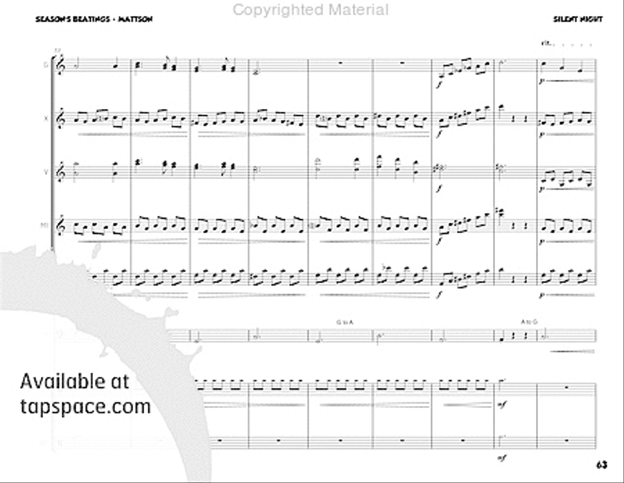 Season's Beatings Percussion Ensemble scores gallery preview page 79