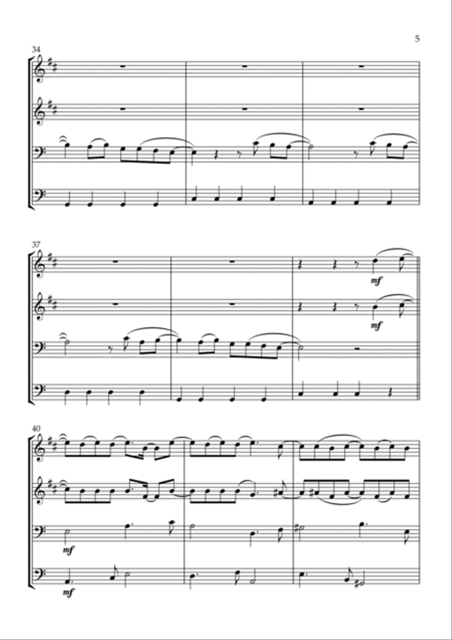 Flowers Trombone scores gallery preview page 5