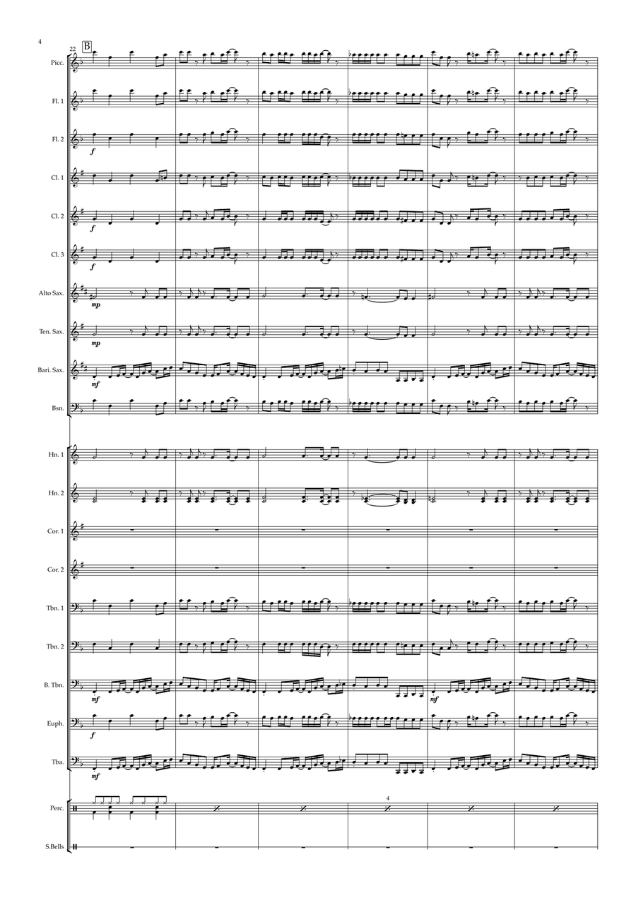 Christmas Wrapping Concert Band scores gallery preview page 4