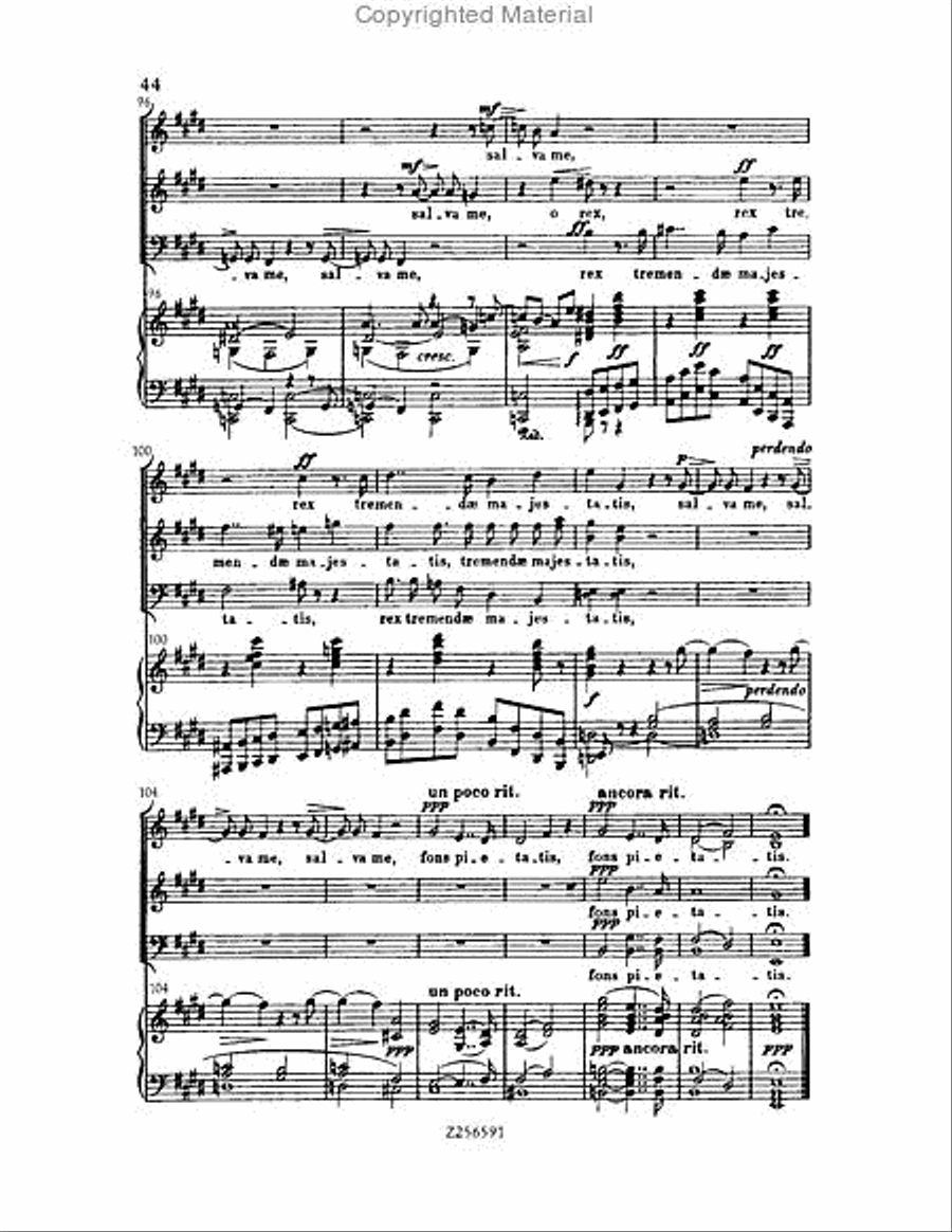 Grande Messe du Morts, H 75 Choir scores gallery preview page 44