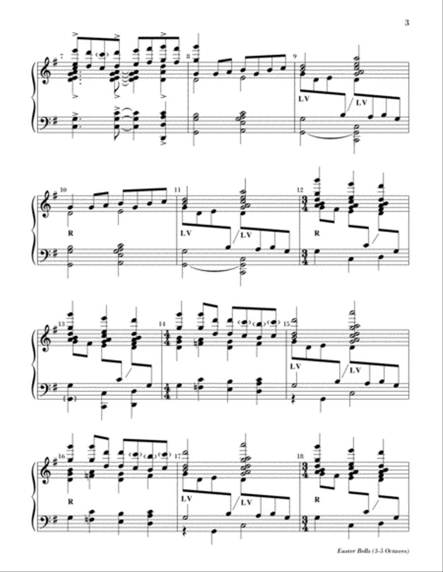 Easter Bells Easter Bells 5-Octaves scores gallery preview page 3