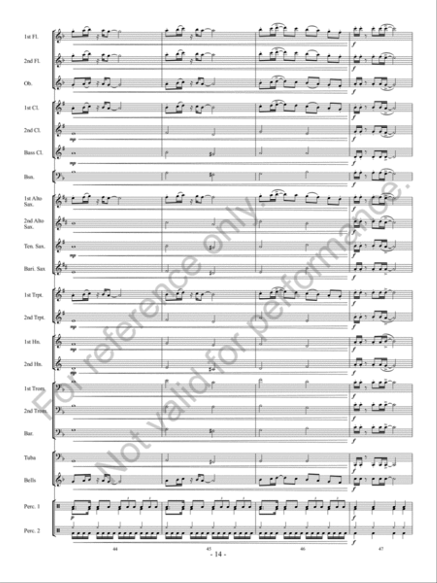 Partay! Partay! Concert Band scores gallery preview page 15