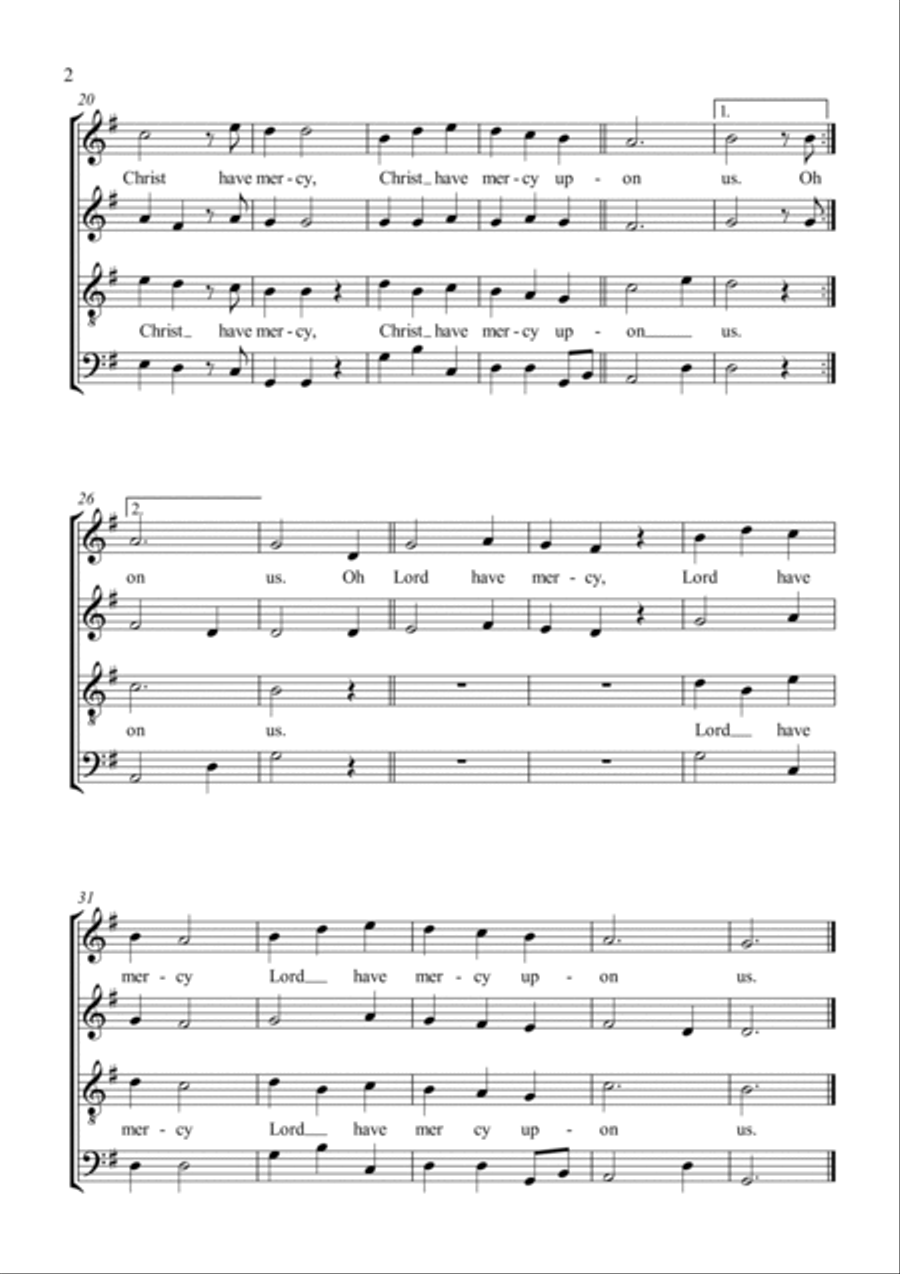 St. Don Bosco Mass St. Don Bosco Mass 4-Part scores gallery preview page 2