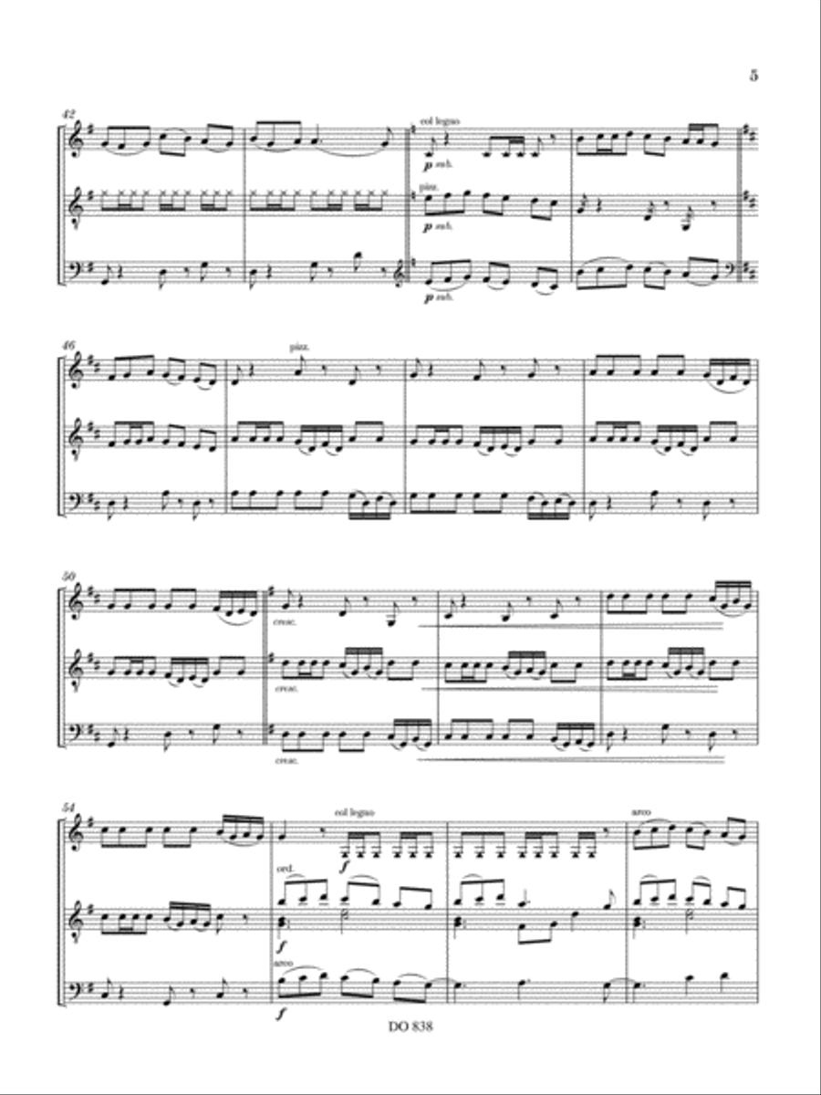 Divertissement à trois Cello scores gallery preview page 5