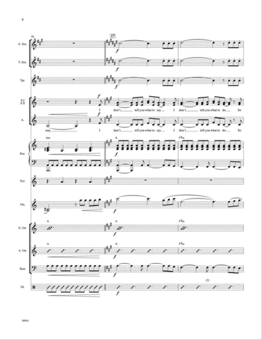 You Don't Own Me: Score Score scores gallery preview page 6