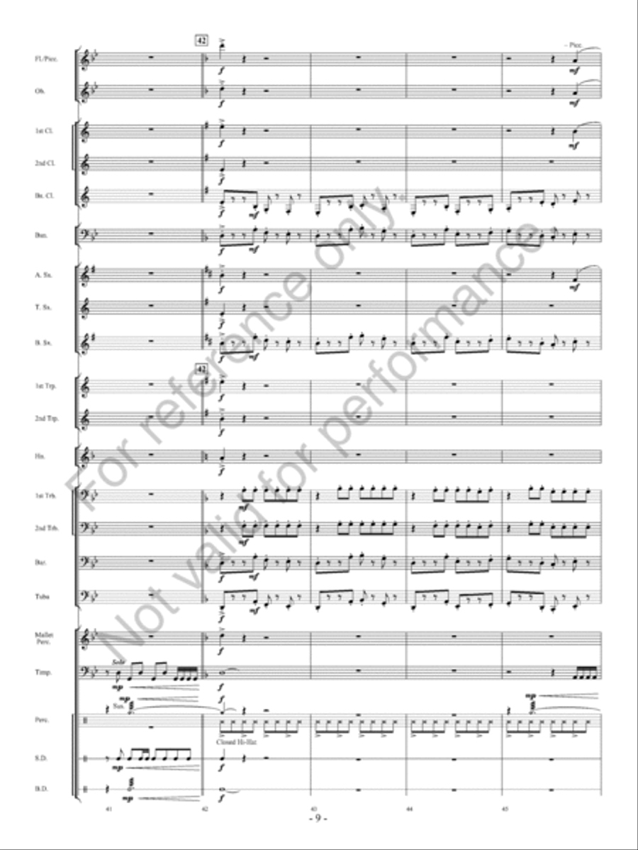 Fate of the Gods Fate of the Gods Concert Band scores gallery preview page 10