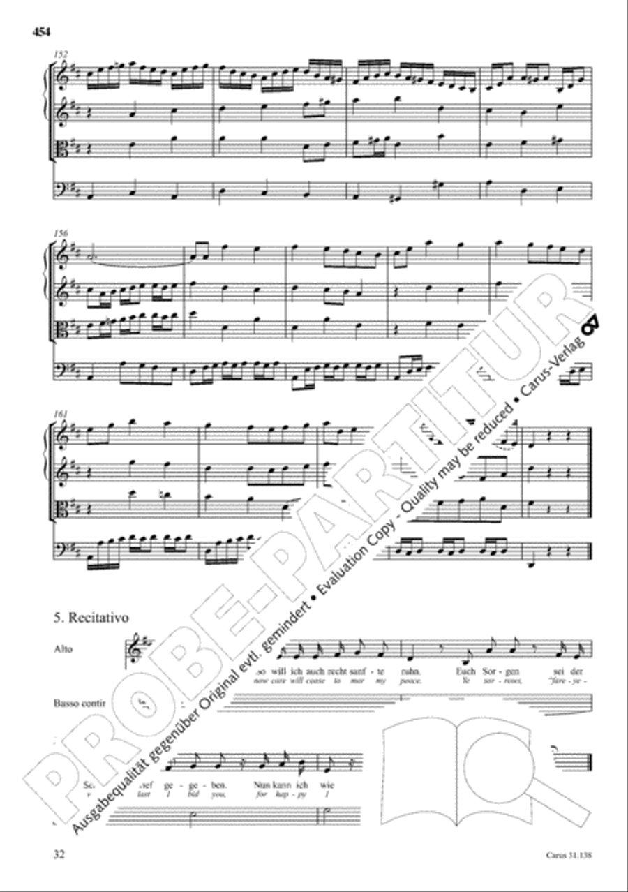 The Complete Sacred Vocal Works (Das geistliche Vokalwerk) Voice scores gallery preview page 455
