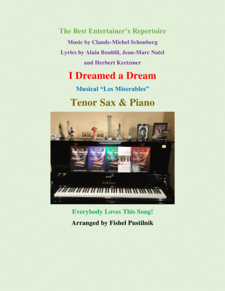 "I Dreamed A Dream" for Tenor Sax and Piano image number null