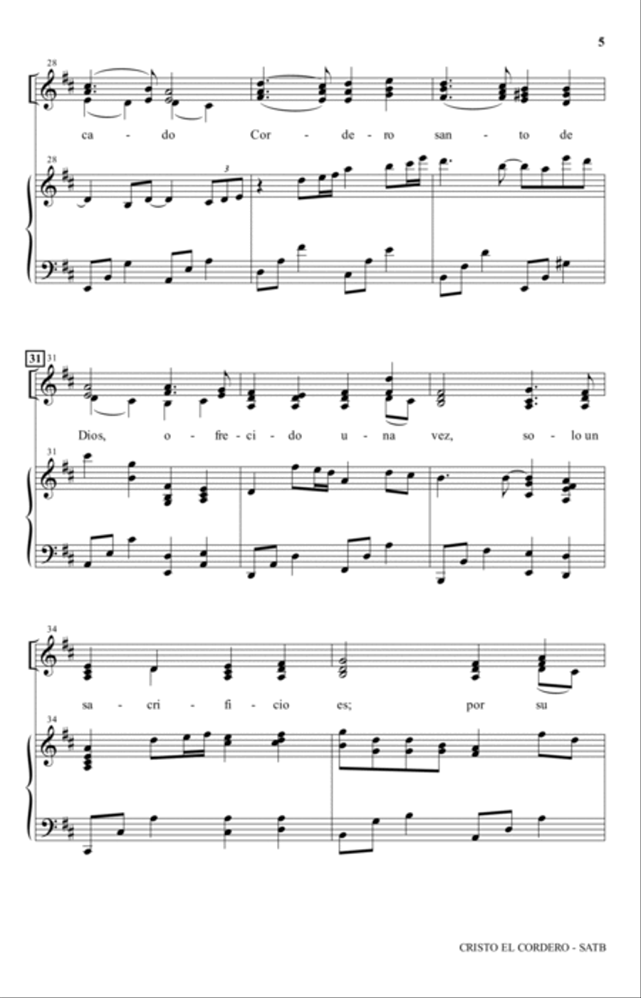 Cristo el Cordero Cristo el Cordero Piano, Vocal, Guitar scores gallery preview page 4