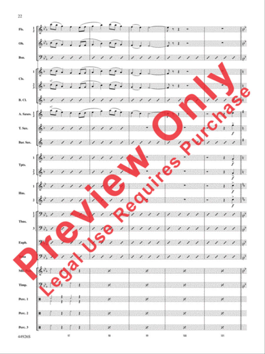 Australiana Concert Band scores gallery preview page 23