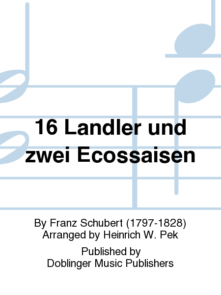 16 Landler und zwei Ecossaisen by Franz Schubert String Quartet - Sheet Music