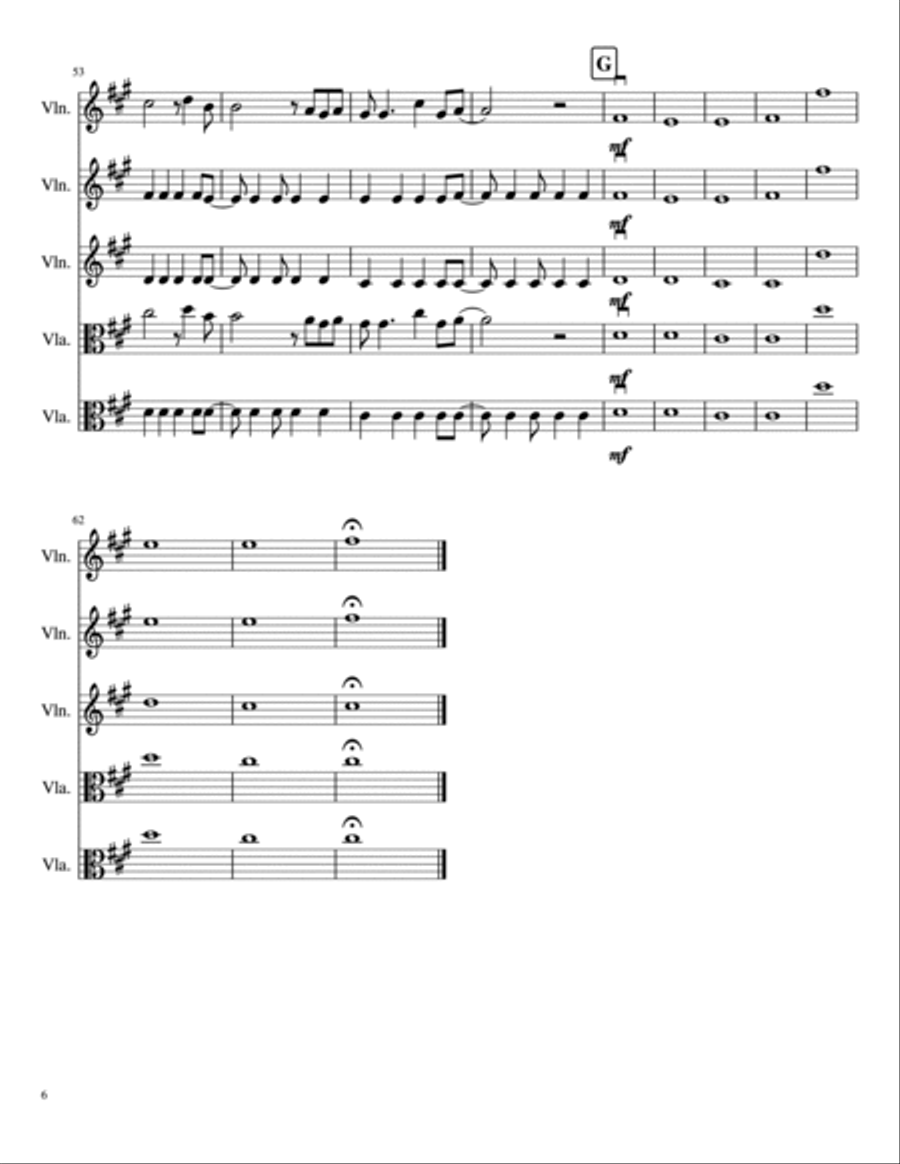 Viva La Vida Viva La Vida String Trio scores gallery preview page 6