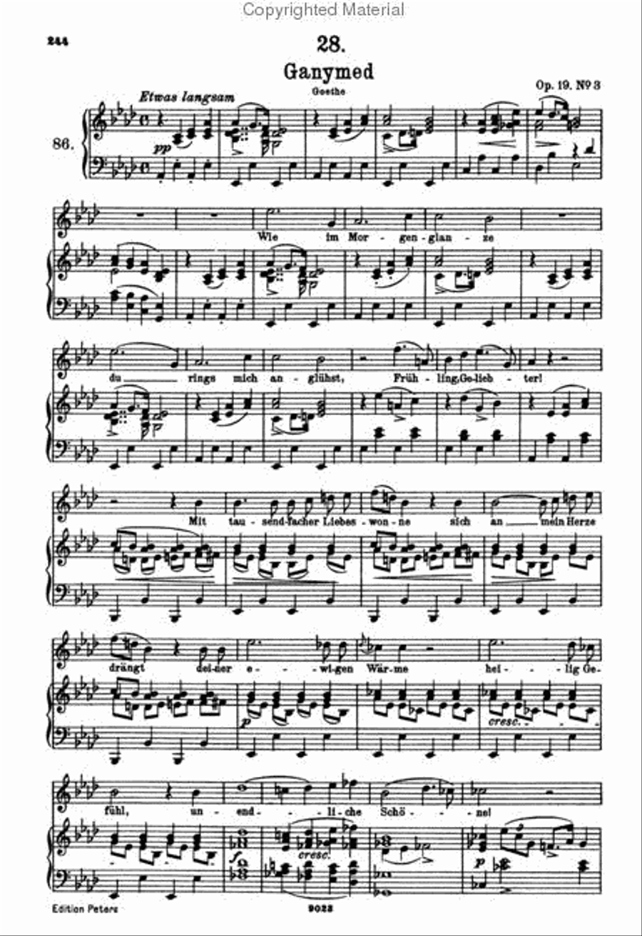 Lieder (Songs), Volume 1 - 92 Songs High Voice scores gallery preview page 5