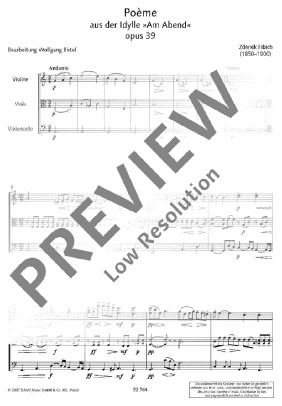 Poème Poème String Trio scores gallery preview page 3