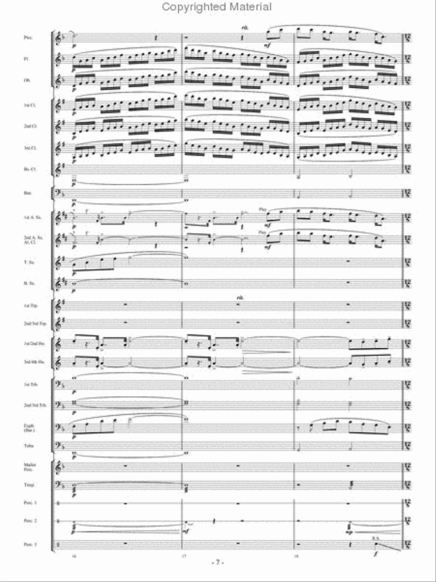 When The Tears Fell Concert Band scores gallery preview page 6