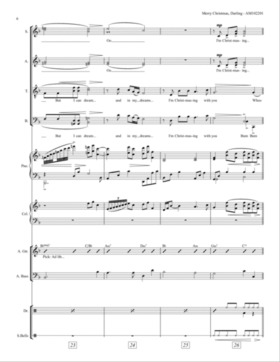 Merry Christmas, Darling Divisi scores gallery preview page 6