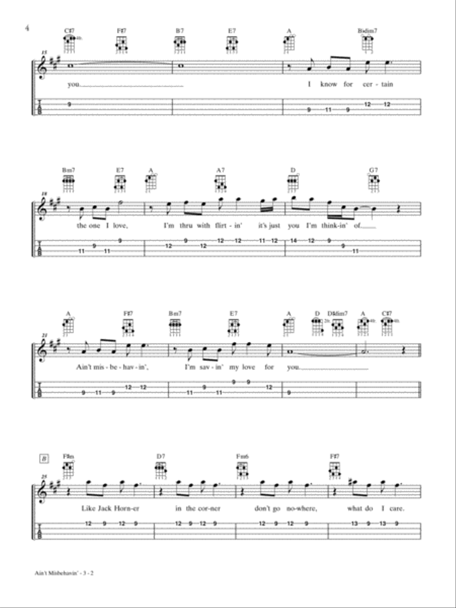 Just for Fun -- Swing Jazz Ukulele Ukulele scores gallery preview page 5