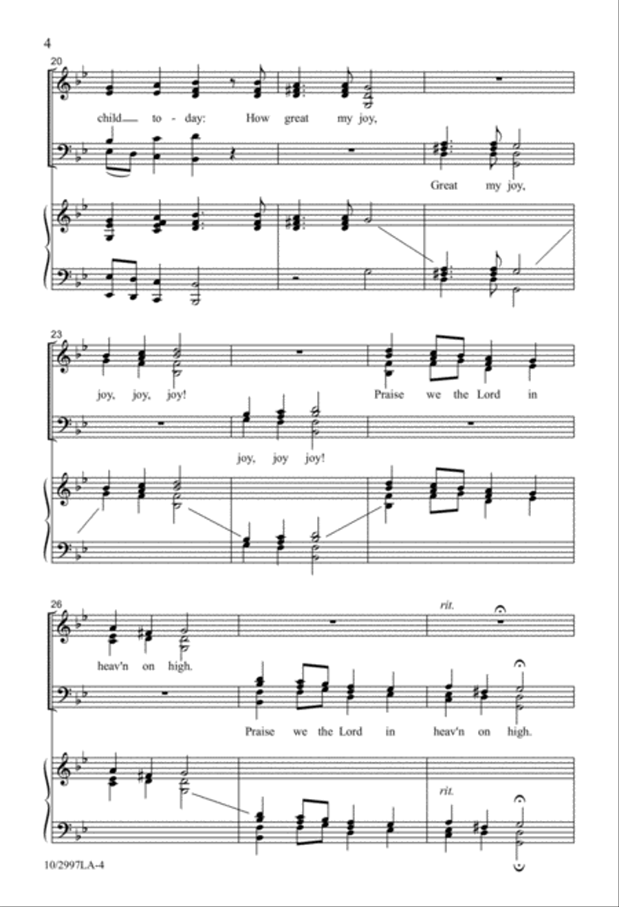 While by My Sheep Divisi scores gallery preview page 4