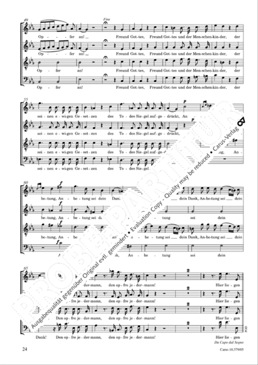 Der Tod Jesu 4-Part scores gallery preview page 25
