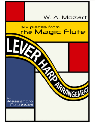 Book cover for Six Pieces fron The Magic Flute - for lever harp