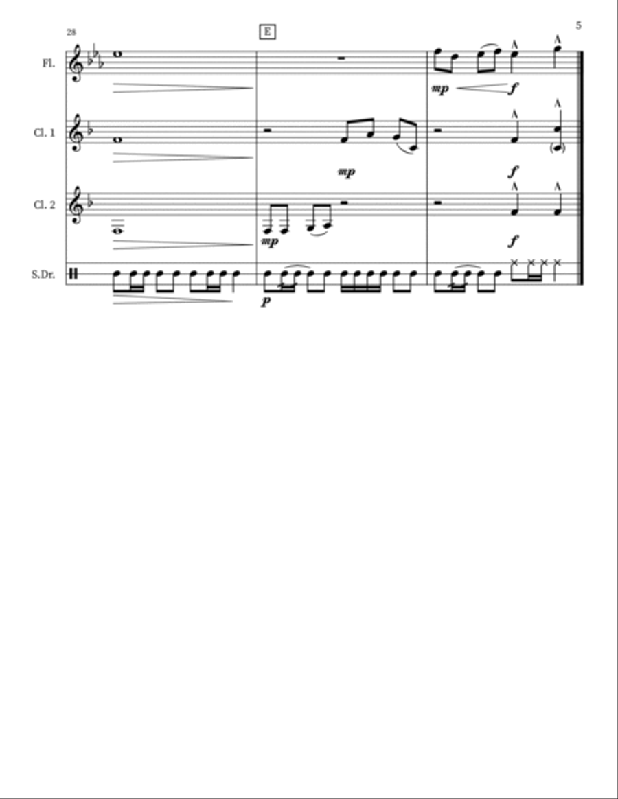 Patriot Themes March Woodwind Trio scores gallery preview page 5