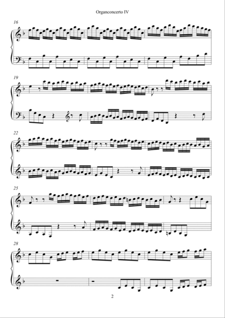 Concerto for organ IV Concerto for organ IV Organ scores gallery preview page 2