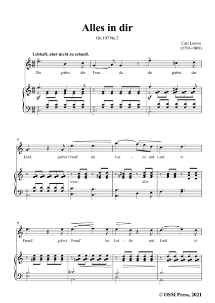 Loewe-Alles in dir,Op.107 No.2,in C Major image number null