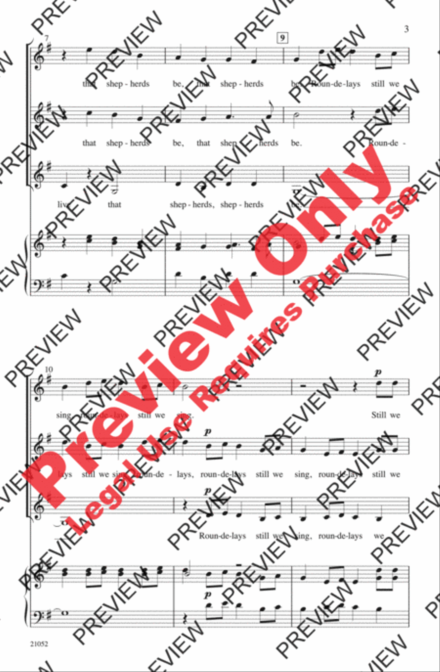 How Merrily We Live Women's Choir scores gallery preview page 3